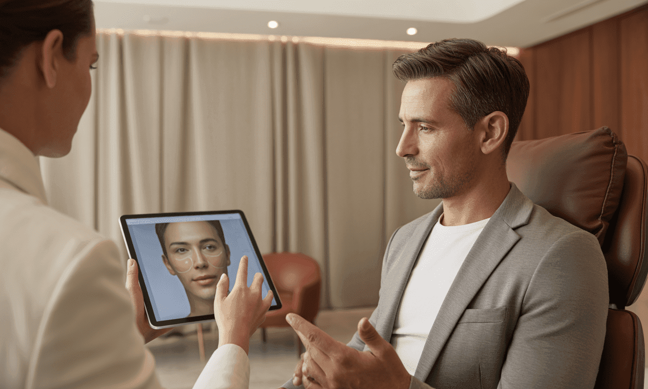 aesthetic treatment consultation for men
