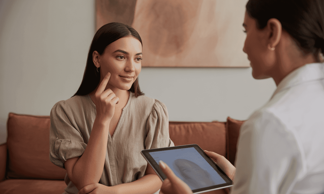 preventative filler consultation young patient