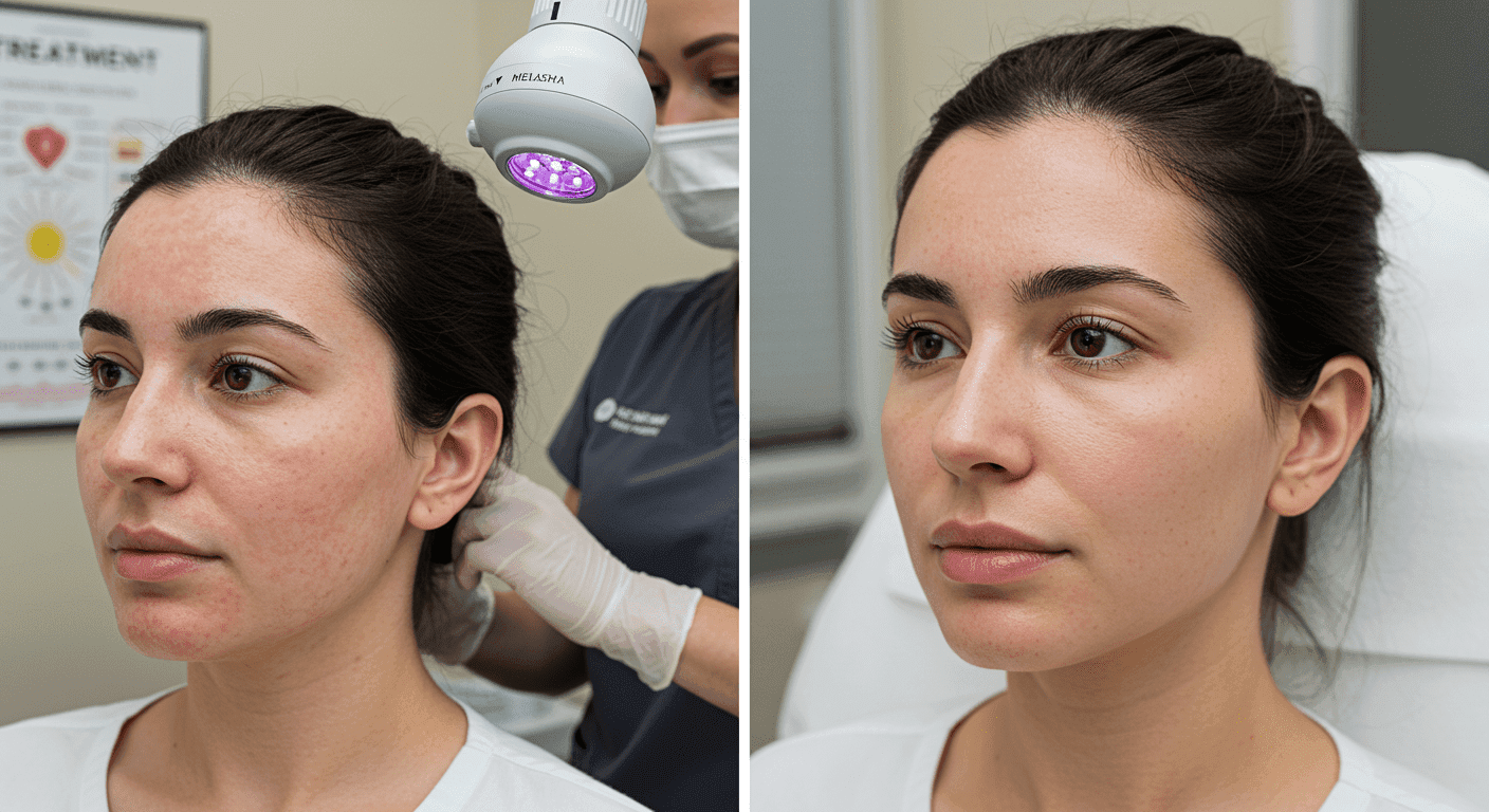 professional melasma treatment before after